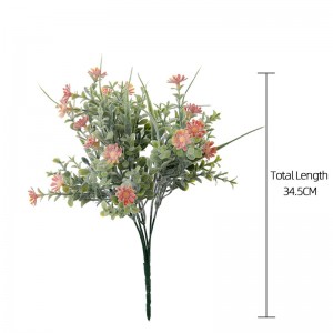 GF15956B कृत्रिम प्लॅस्टिक डेझी फुले जंगली क्रायसॅन्थेमम फुलांचा पुष्पगुच्छ वेडिंग होम डेकोर