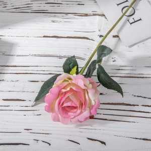 MW03336 Roses artificielles tige courte mariage fleur florale décoration de bureau à domicile