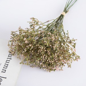 DY1-6232 Borong Tumbuhan Bunga Buatan Murah Secara Pukal Gypsophila Bean Bundle MOQ Rendah untuk Hiasan Rumah Musim Gugur