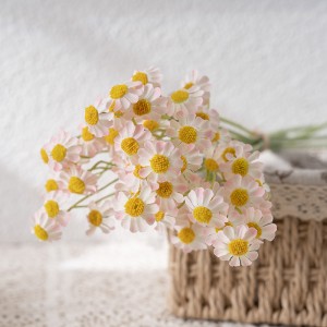 MW66002 Mini Artificial Silk Nice Daisy Chamomile Chrysanthemum Bundle e Eketsehileng Mokhabiso oa Phaposi ea Bolulo ea Mokete