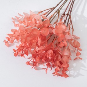 YC1059-6 Yapay Çiçek Plastik Pembe Kırmızı Okaliptüs Küçük Buket Düzenleme Düğün Parti Paskalya Bahar Ev Ofis Dekor