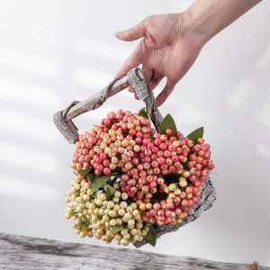GF13645 china Ponggawa Semono uga Sindhunata Semprotan Natal Mini Berries Bundle kanggo dekorasi ngarep
