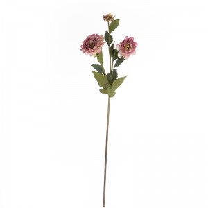 МВ52703 Вештачка далија са једном граном Тканина са три цветне главе Вештачки цвет вруће продаване свечане декорације