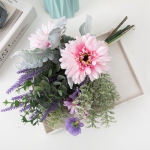 CF01156 ທຽມ Gerbera Bouquet ການອອກແບບໃຫມ່ສວນການຕົກແຕ່ງ Wedding ຜ້າໄຫມດອກໄມ້