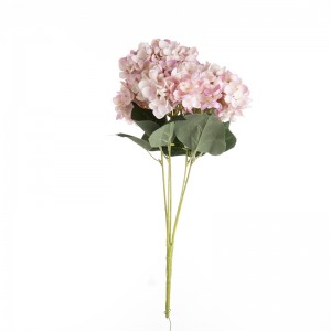 Bouquet d'hortensias en tissu artificiel MW52704, 14 couleurs disponibles, décoration de mariage
