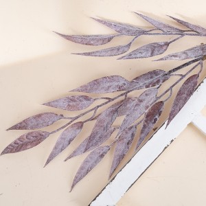 MW09102 Flocat artificial de fulles de salze d'olivera Branques de plantes d'eucaliptus per a rams d'arranjaments florals Decoració de vegetació de casament