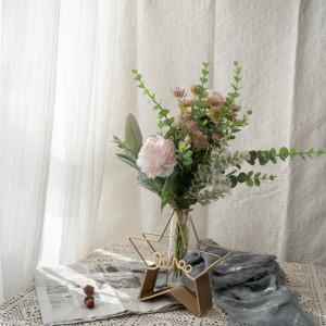 CF01029 Букет од вештачко цвеќе божур Топло се продава свадбена декорација