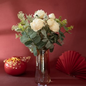 CF01041 Bouquet de Lotus artificiel nouveau Design décoration de mariage Bouquet de mariée fleurs en soie