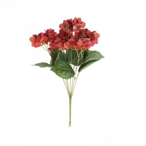 MW52705 Popular Artificial Flower Fabric 7 Forked Hydrangea Bundle for Garden Wedding Decoration