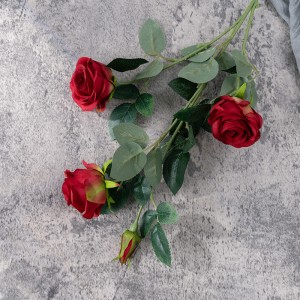 MW15189 Wedding Centerpieces Silk Roses Stems Մեծածախ Վարդ Բույս Արհեստական ​​Ծաղիկ