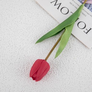 MW54102 Handmade PU Tulips Artificial Real Touch Wedding Flower Mini Tulip For Home Decor