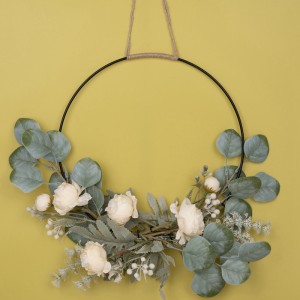 CF01001 Kunstig blomsterkrans Ranunculus Factory Direkte salg Bryllup Centerpieces