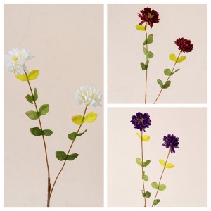 YC1109 Lipalesa tsa Maiketsetso tsa Silk Chrysanthemum Daisy Wildflowers tse nang le Stems for Home Garden Table Centerpieces Decor