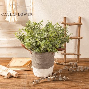 MW04401 Artificial Flower Plant Eucalyptus Realistic Decorative Flowers and Plants Festive Decorations