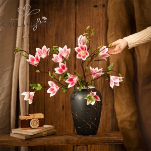 MW46601 Artificial Flower Magnolia Factory Direct Sale Silk Flowers Party Decoration