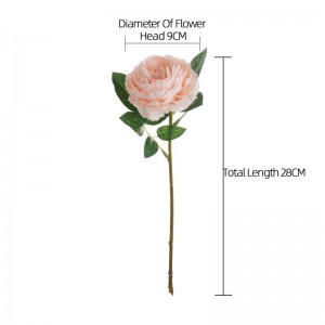 MW51005 Decoración de mesa para bodas Flores artificiales en spray de rosas de tallo largo
