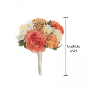 GF15324 Декор за невестински свадби на големо со жешка продажба во пакет со цветни раце од рози божур