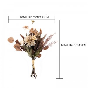 CF01005 Ramo de Otoño Artificial Nuevo Diseño Flores Decorativas y Plantas Flores de Seda