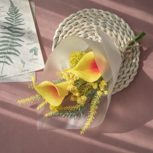 CF01099 Artifiċjali Calla Lily Thorn Ball Bouquet Disinn Ġdid Fjuri u Pjanti Dekorattivi