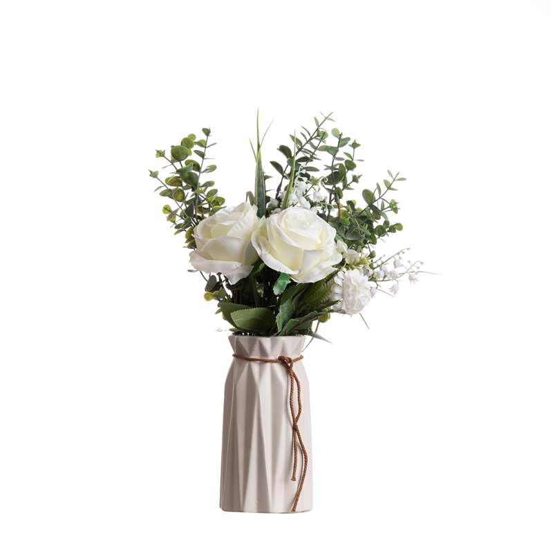 CF01139 Dirbtinės rožių hortenzijos ramunės puokštė naujo dizaino sodo vestuvių dekoracija