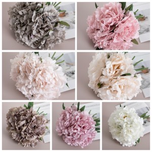 MW11221 තොග කෘත්‍රිම මල් සැකැස්ම Peony Bouquet Wedding Decoration