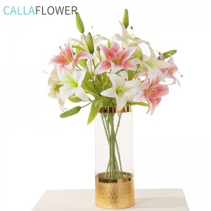 MW31587 Artificial Flower lily Popular Decorative Flower Wedding Decoration Silk Flowers