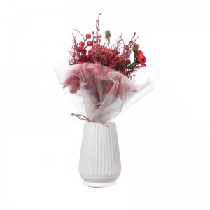 CF01172 Artificial Carnation Rose Bouquet Ifuru na osisi ịchọ mma ọhụrụ