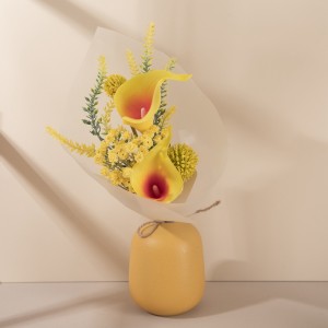 CF01099 Ramo de bolas de espina de lirio de cala artificial, nuevo diseño, flores y plantas decorativas