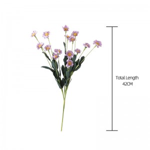MW09905 15 գլուխ PE Նյութ Արհեստական ​​Գերբերա Դեյզի Ծաղիկներ Կոմպոզիցիաներ Հարսանեկան Դեկոր