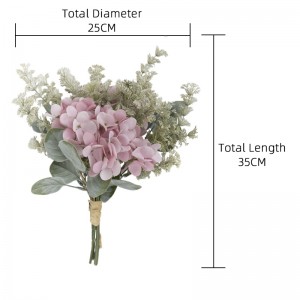 CF01033 Buqetë me lule artificiale Pjesë qendrore të lira për dasma