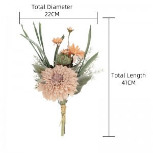 CF01042 Kunstig solsikkekrysantemumbukett Nytt design dekorative blomster og planter