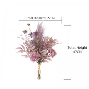 CF01127 Artificialis Wild Chrysanthemum et Peony Bouquet New Design Christmas Picks