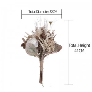 CF01159 Kunstmatige roos en wilde chrysant boeket Nieuw design tuin bruiloft decoratie