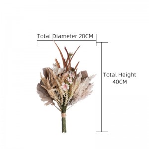 CF01166 Artificial Chrysanthemum Bouquet Sabon Zane Furanni na Ado da Shuka