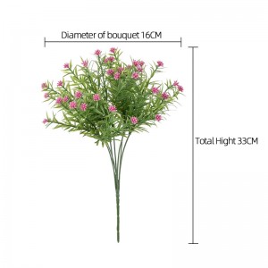 MW66666 New Hot Sale Artificial Plastic Flowers Colorful Gypsophila Bouquet Small wildflowers Baby’s Breath Mini Bunch for