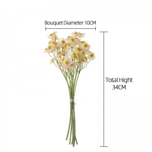 MW66002 Mini Seta Artificiale Bella Margherita Camomilla Chrysanthemum Bundle Arrangiamentu Fatti A Mano Per a Decorazione di u Salone di Festa