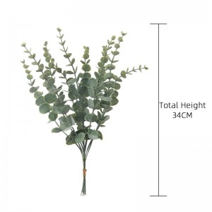 MW85503 Artificial Flower Plant Eucalyptus New Dhizaini Yakakurumbira Maruva Anoshongedza uye Zvirimwa