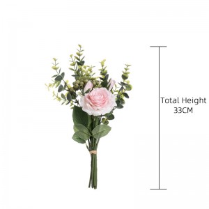 DY1-2299 Wholesale Silk Flowers artificial flower stem as gift pink Rose Flower Wedding Decoration
