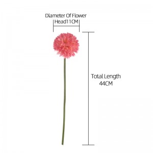 MW13301 Flores artificiales de rama de hortensia de cabeza redonda de tallo único de alta simulación