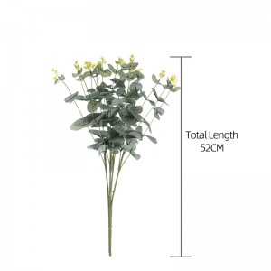 MW16301 Foglie di eucalipto finte Fiore artificiale Foglia di eucalipto dollaro d'argento di seta