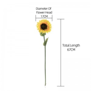 MW33711 Китай Дешева штучна квітка соняшнику для декору в приміщенні