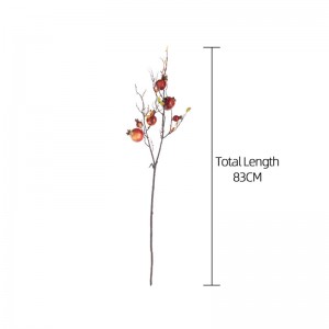 MW10894 New Design Artificial Flower Berry Sprig autumn leaves foam pomegranate for Festival Decoration