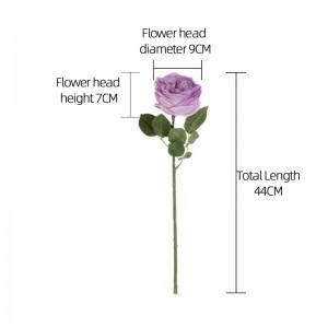 MW59902 עיצוב חדש מלאכותי מגע אמיתי ורד ענף יחיד 6 צבעים זמינים לקישוט הבית קישוט חתונה