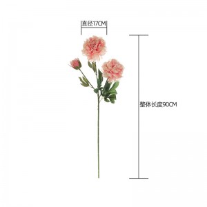 MW11222 ຂາຍສົ່ງ 2 ຫົວ Artificial Touch ທີ່ແທ້ຈິງ Peony Silk Flowers Wedding Decor
