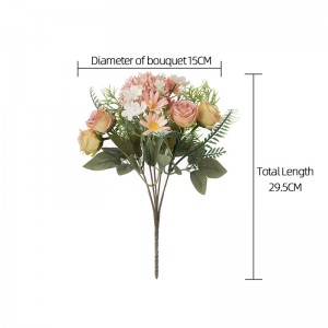 MW66795 Musim Bunga Baru Ketibaan Pukal Bunga Tiruan Bola Berduri Dandelion Rose Bouquet untuk Dekorasi Latar Belakang Pesta Taman Acara Rumah