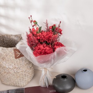 CF01172 Artificial Carnation နှင်းဆီပန်းစည်း ဒီဇိုင်းသစ် အလှဆင်ပန်းများနှင့် အပင်များ