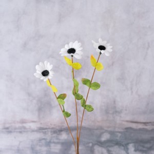 YC1107 Gerber Small White Daisy Kunsmatige blom lente veldblomme Faux vir trou versiering Huisversiering