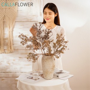 MW82113 Hot Selling Desain Baru Bunga Buatan Tanaman Plastik Buatan Daun Cypress Kering Dekorasi Rumah