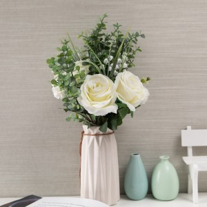 CF01139 Artipisyal nga Rose Hydrangea Daisy Bouquet Bag-ong Disenyo sa Garden Wedding Dekorasyon