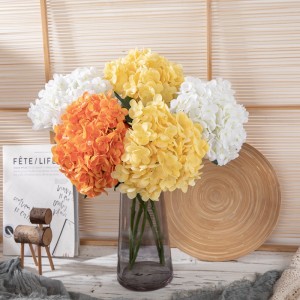 MW96001 High Quality Real touch Artificial latex hydrangea single 7 colors available for Home Decoration